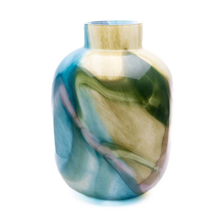 Pastel swirl vase extra large for wholesale by The Glass House Wholesale Interiors Ltd.