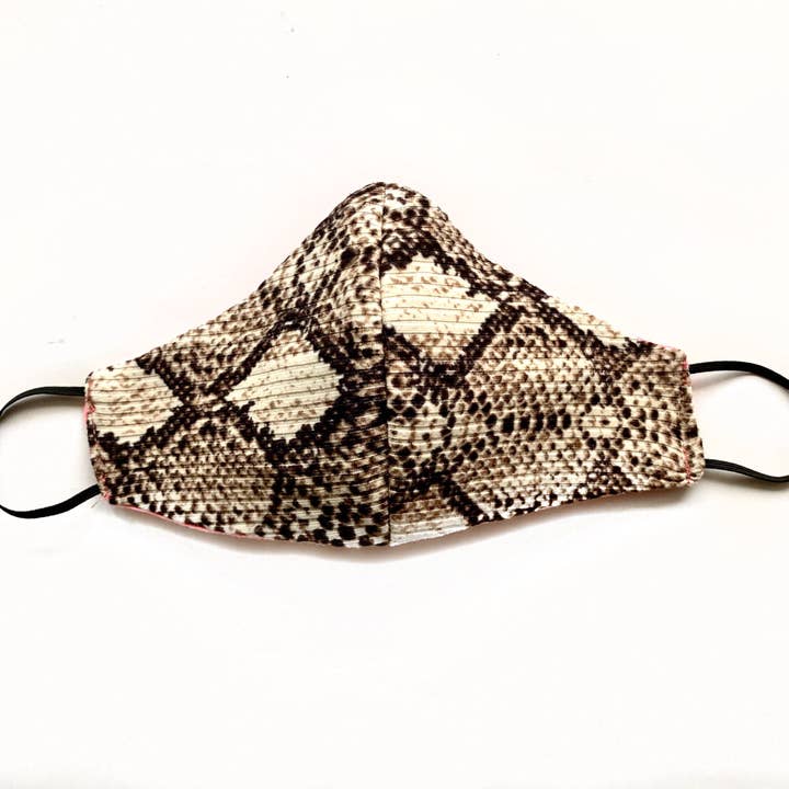 Natural Snake Skin Face Mask for wholesale by Mask Me Out