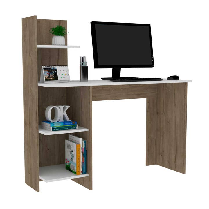 Depot E-Shop - Wholesale Desk Set - Toronto 120 Writing Desk, 4 Shelves