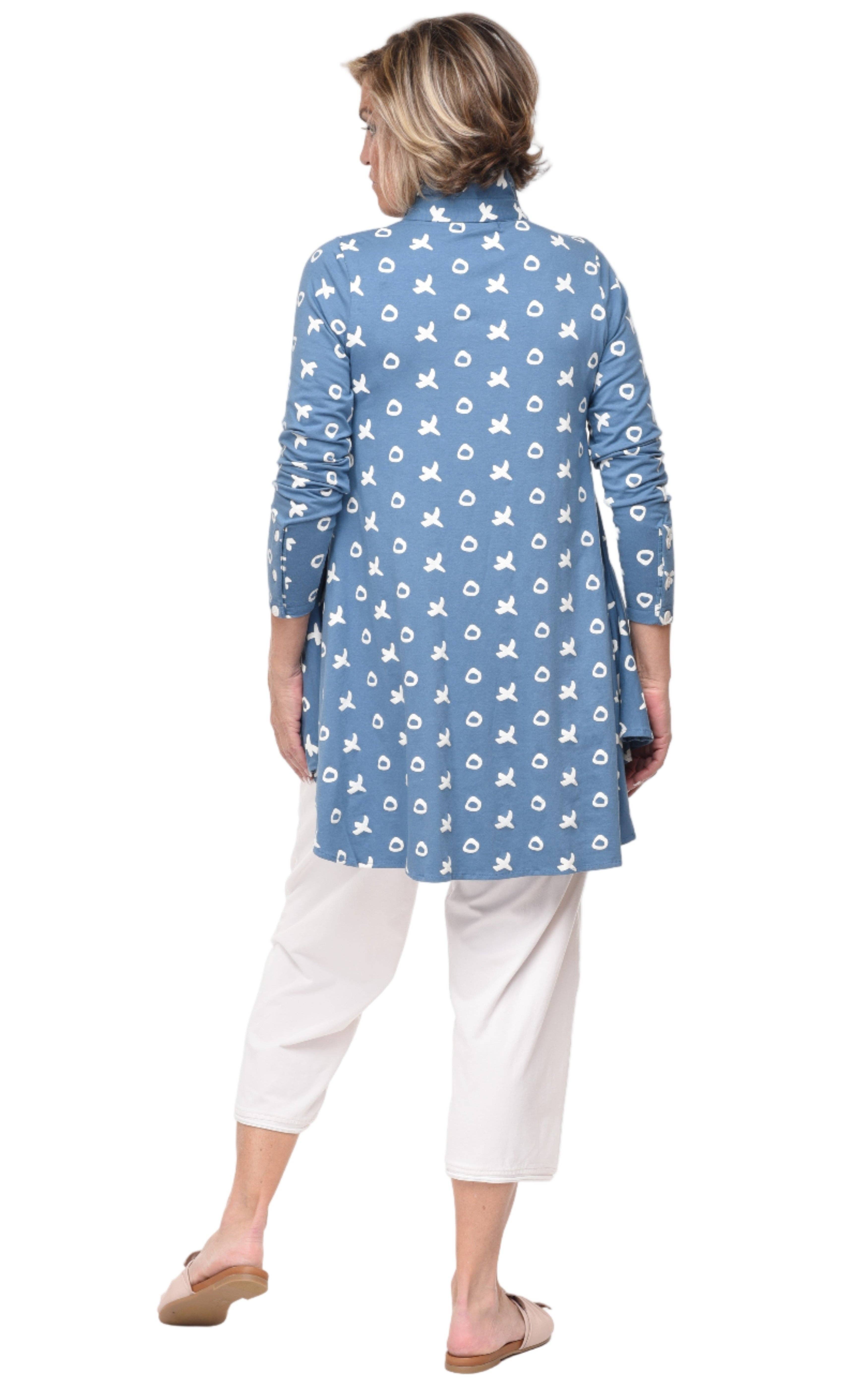 Tulip Clothing – Engroshandel Tunika - Dame – SDM580 Lauryn i Spa Blue*2