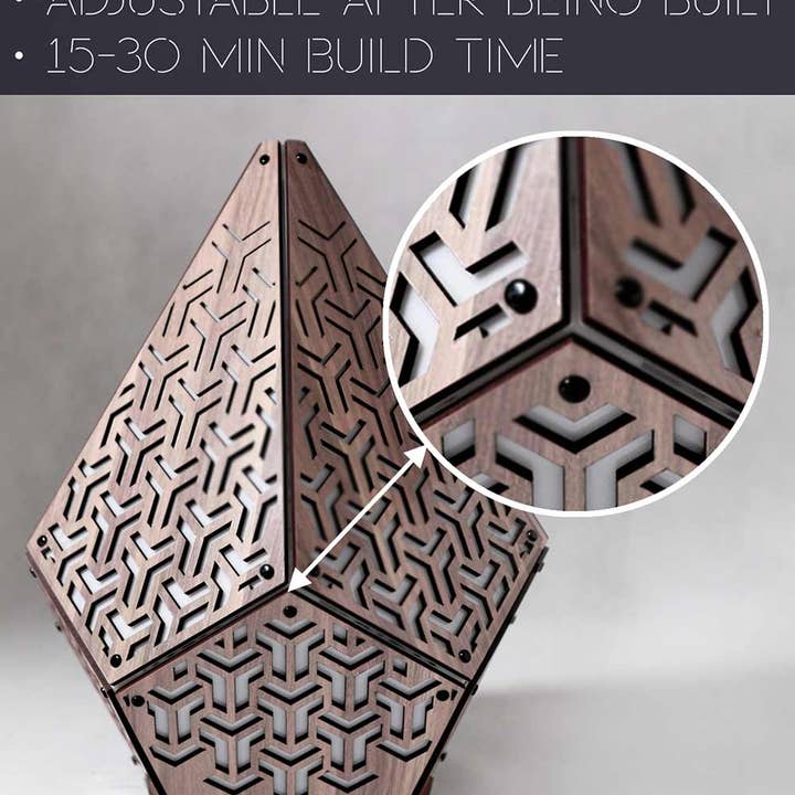 PAPERCRAFT WORLD - Vente Kit de bricolage - Lampe de table 3D en papercraft SINAR Arrow7