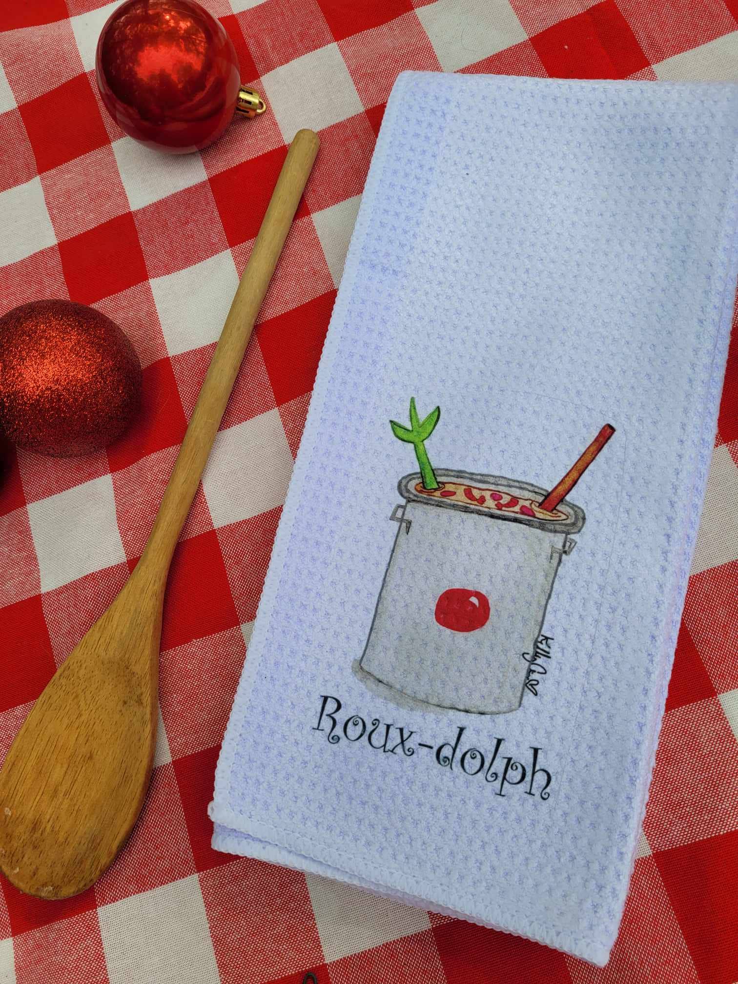 Kelly Airhart Studios - Wholesale Tea Towel - Christmas Tea Towel. Roux-Dolph9