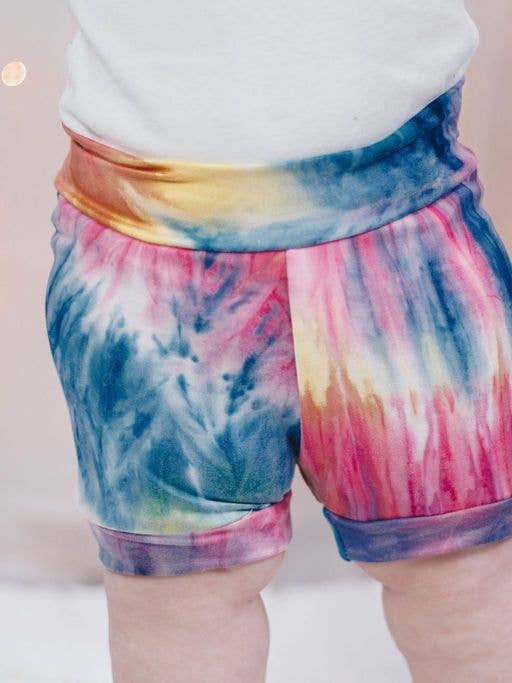 Tie Dye Infant/Toddler Shorties for wholesale by Jena Bug Baby