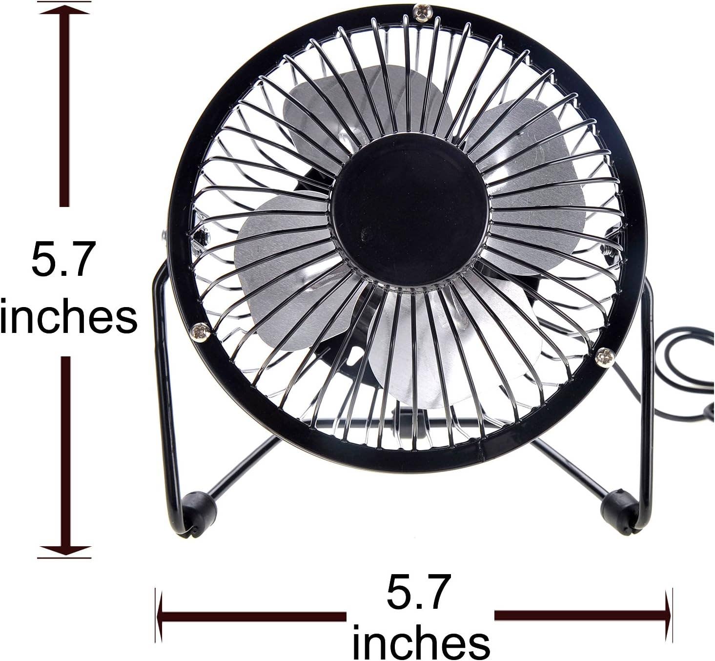 AZ Trading & Import (Toys, RC Toys & More) - Wholesale Handheld Electric Fan - Portable Mini Metal USB Table Fan (Black)5