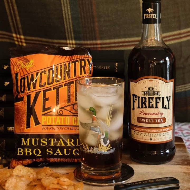 Lowcountry Kettle - Wholesale Crisps - Mustard Bbq Potato Chips - 24 bags1