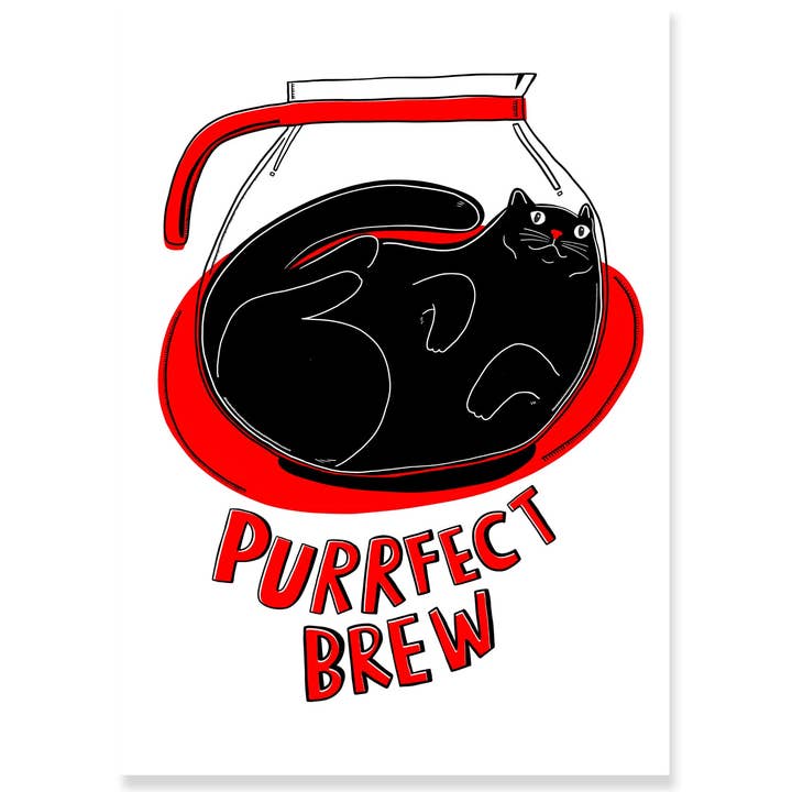 Purrfect Brew - Impressão Artística por atacado de Able And Game