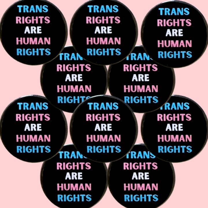 sent with Pride - Wholesale Lapel Pin/Button - Trans rights forTrans Transgender badges, Trans pin 1