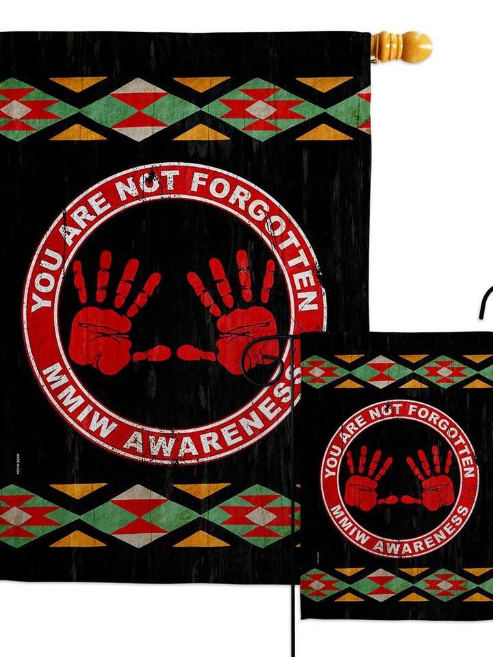 Drapeau de décoration de cause de soutien de sensibilisation MMIW pour la vente par Two Group Flag Co