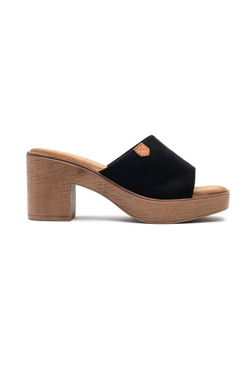 LADY GLORY – wholesale Mules – Women’s – Block-heeled mules with wooden sole1