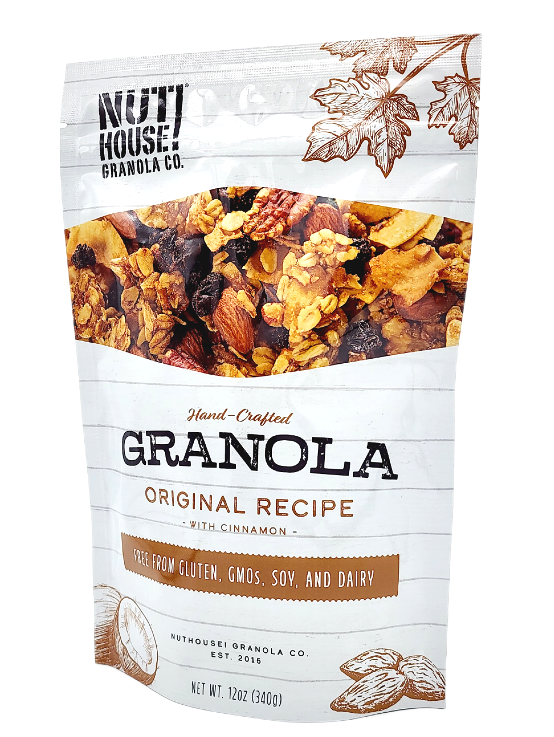 NutHouse! Granola Company - Wholesale Granola - Original Recipe Granola, 6 x 12oz3