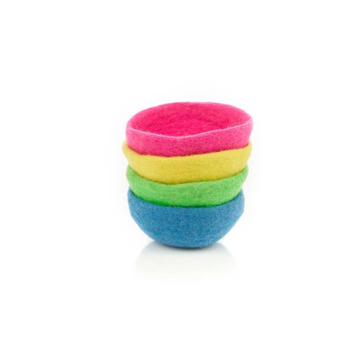 Felt So Good – wholesale Jewellery dish – Handmade Felt Neon Trinket Dish Home Decoration5