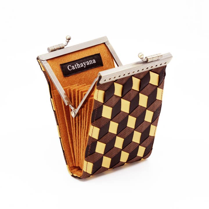 Cathayana – Großhandel Kartenetui – Damen – Kartenetui mit gewebtem Band, Kreditkartenetui für Damen2