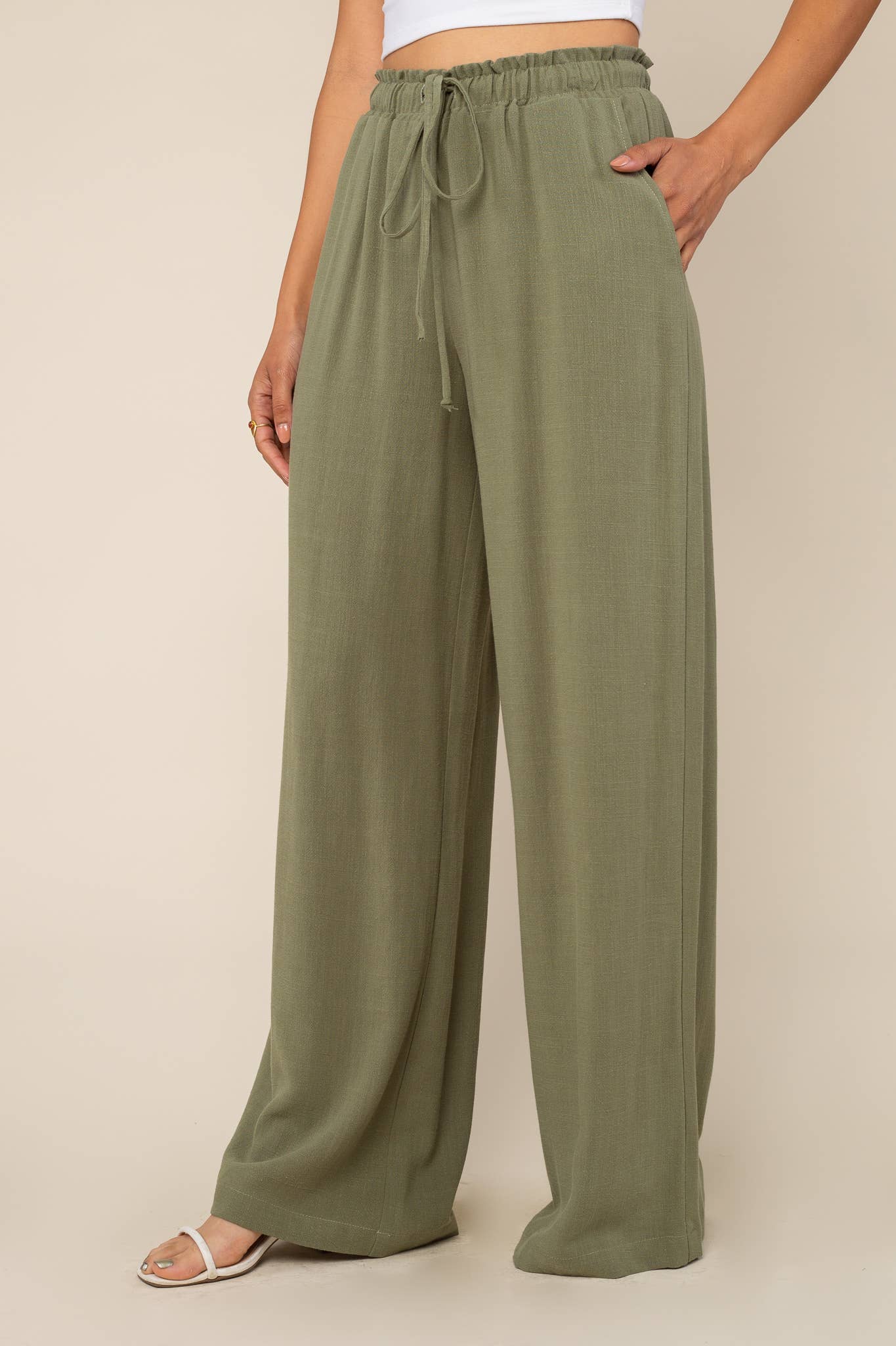 NLT - Wholesale Pants - Women's - Cove Linen Pant | Wide Leg Full Length10