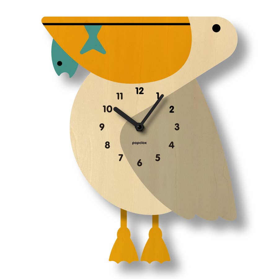 sun - pendulum clock  popclox Wall Clocks for Kids