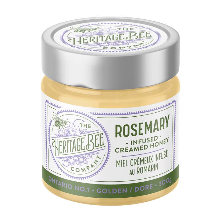 Heritage Bee Co. - Wholesale Honey - Rosemary Creamed Honey - 300 g (10.6 oz)