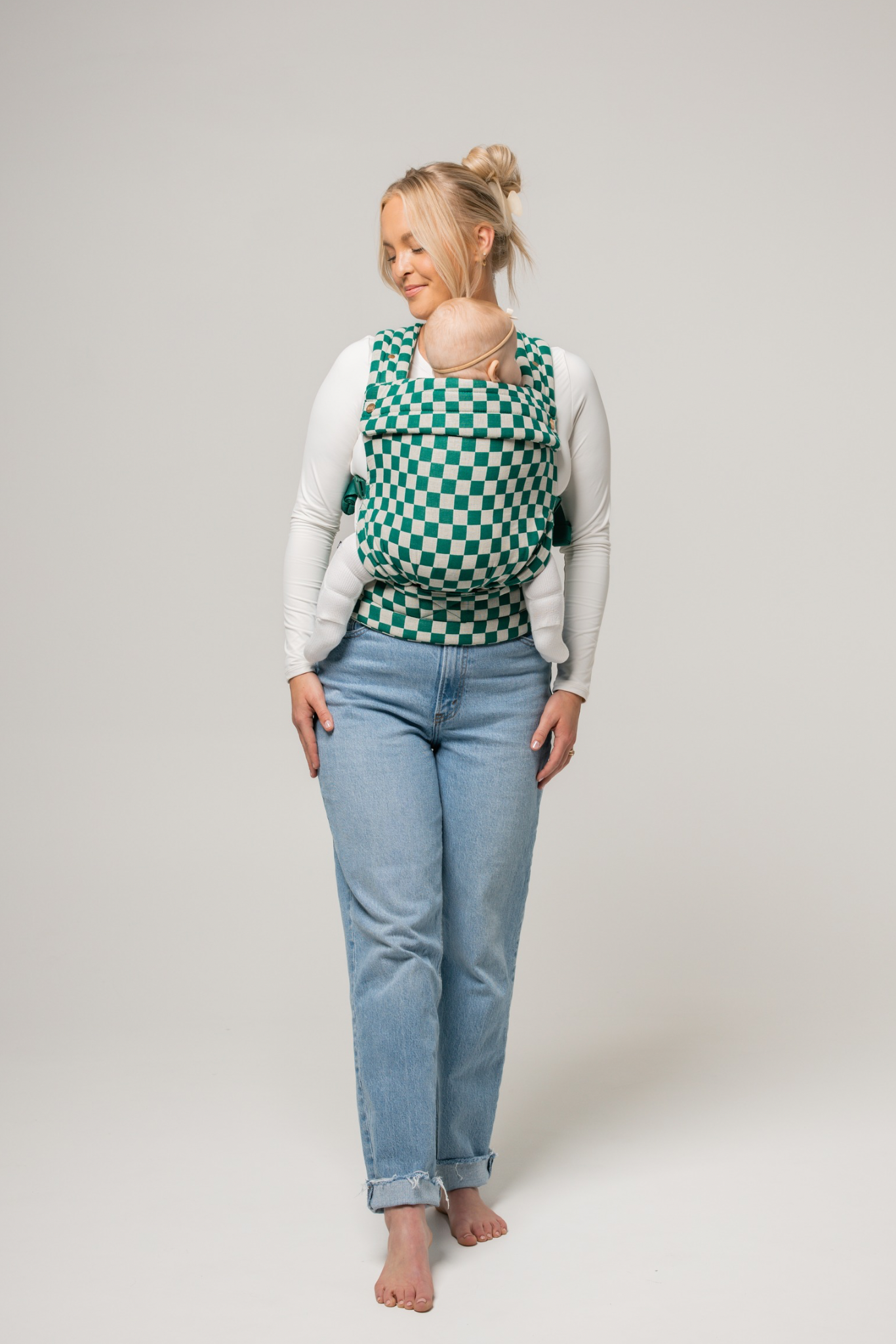 Mabē Baby Carriers - Wholesale Baby Carrier - The Monarch Carrier - Evergreen Check7