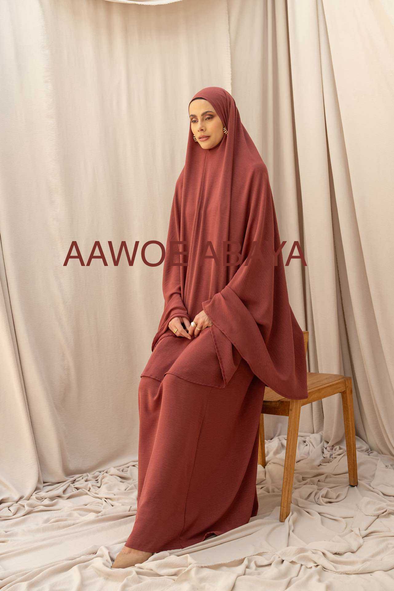 Aawoe Abaya - Wholesale Tops Set - Women's - Jilbab Janne Ready-to-Wear Elegant - 2801-SET22