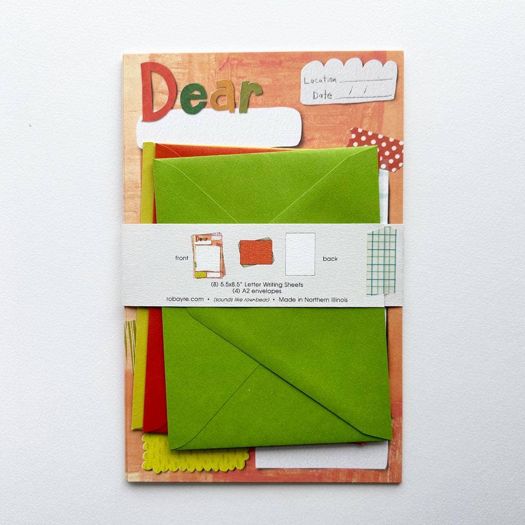 Robayre - Wholesale Stationery/Notecard Set - Collage Stationery Letter Paper and Envelope Set by Robayre1
