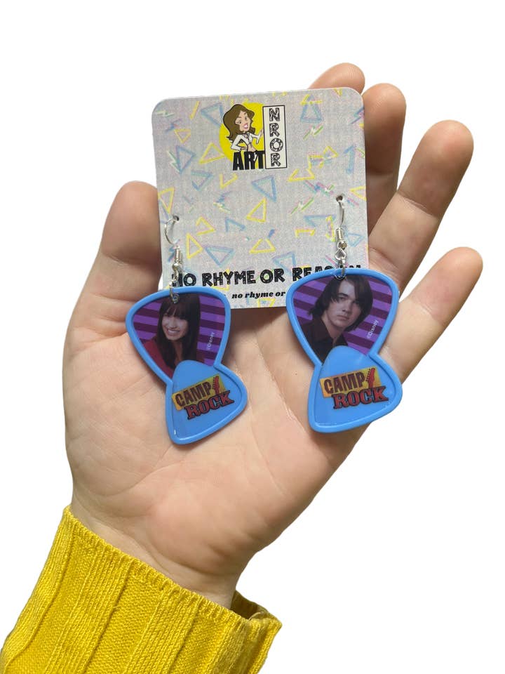 Camp Rock - Mitchie (Demi) and Shane (Joe) Earrings - 2008 for wholesale by NO RHYME OR REASON ART