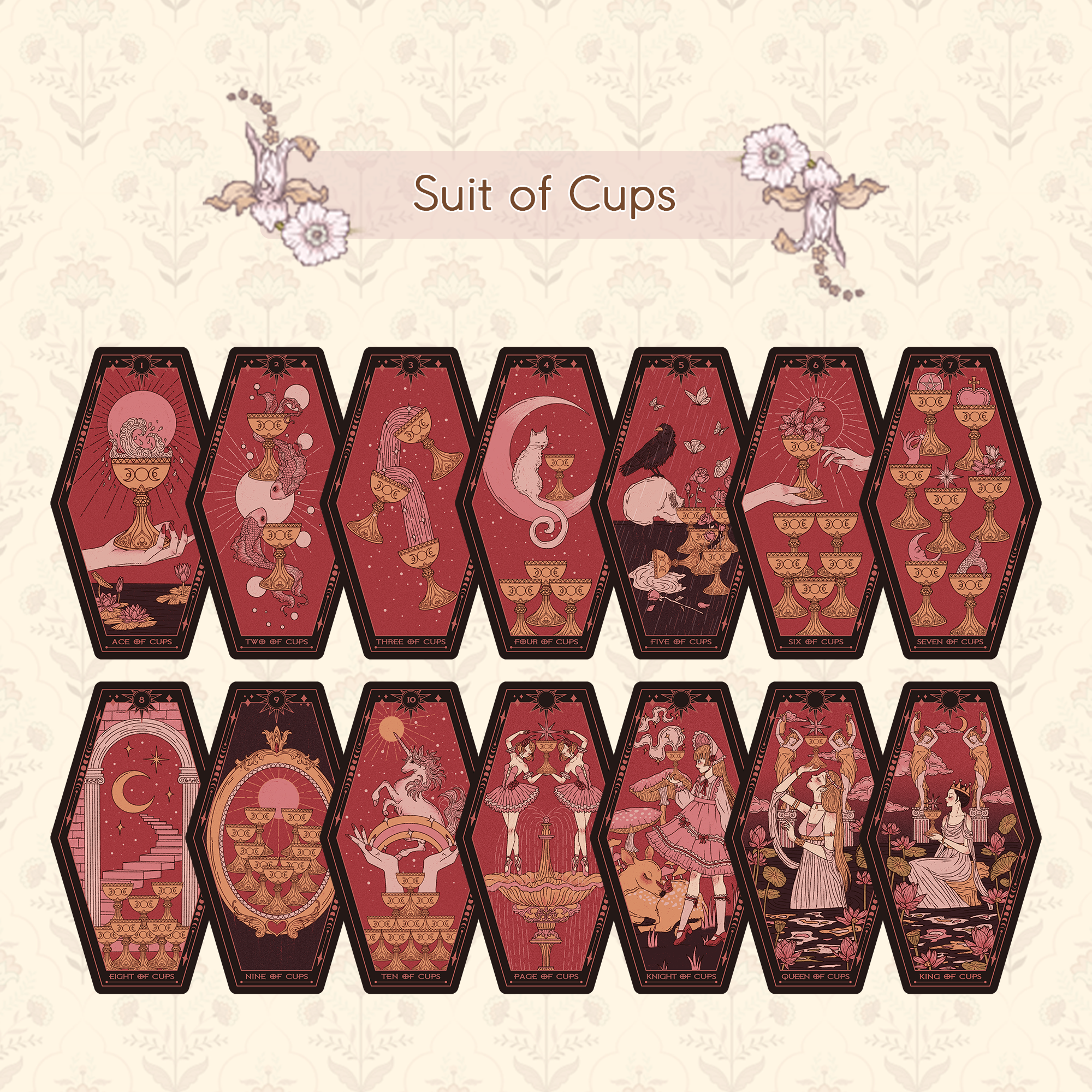 Vermilion Collection - Vente Cartes de tarot - Tarot Aisling7