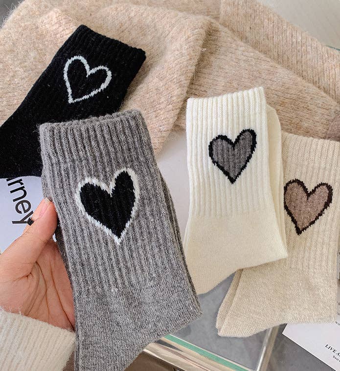 Gohobi （We cover U.S. import duties） - Wholesale Socks - Women's - Gohobi Wool Heart Socks12