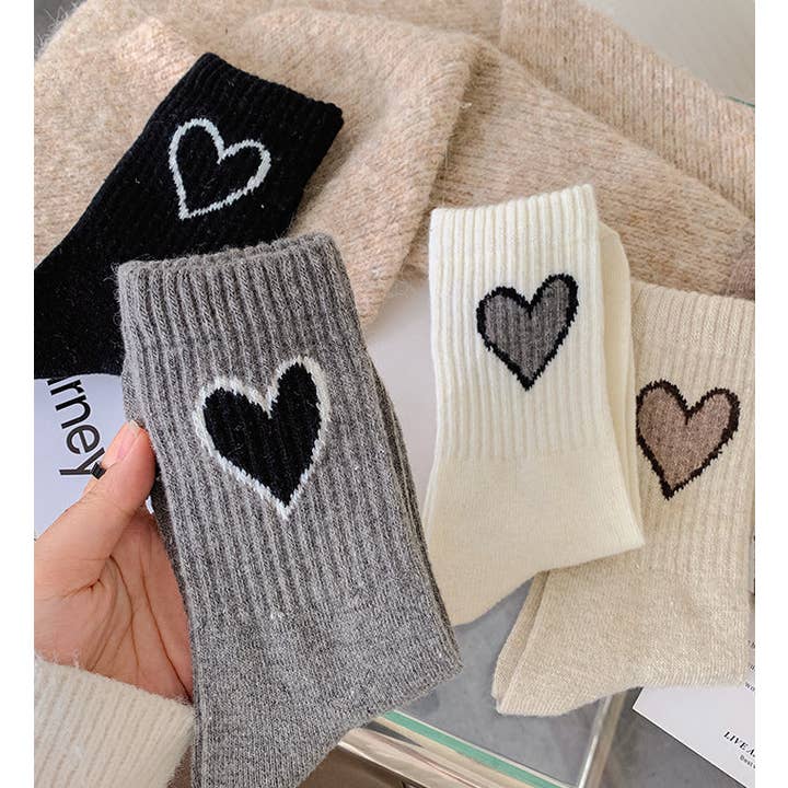 Gohobi (We cover U.S. import duties) - Wholesale Socks - Women's - Gohobi Wool Heart Socks12