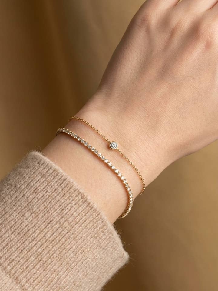 Stainless steel bracelet 324AQ326 for wholesale by BYREN | ÉLINE L'ATELIER