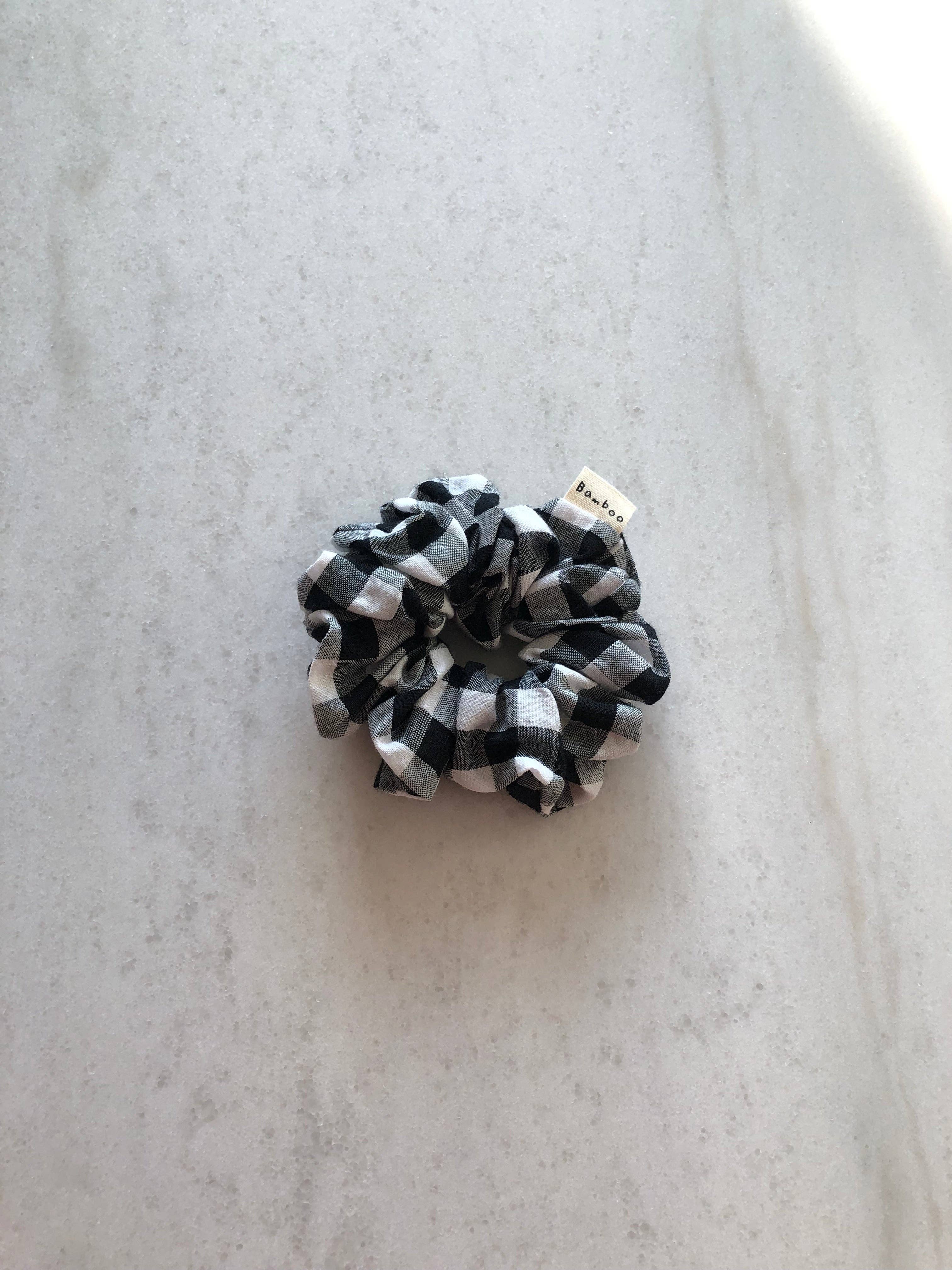 Billy Bamboo - Wholesale Scrunchie - Women's - GINGHAM SCRUNCHIES  - neutral12