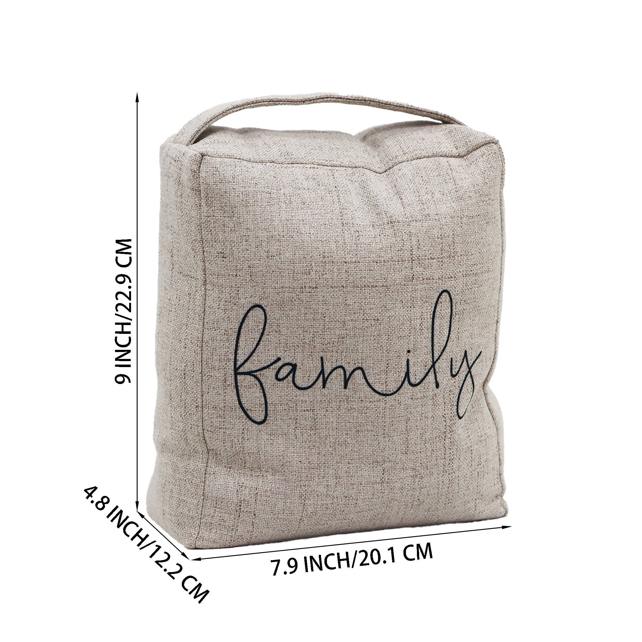 Paris Loft Inc - Wholesale Door Stop - Family Decorative Weighted Fabric Door Stop with Handle9