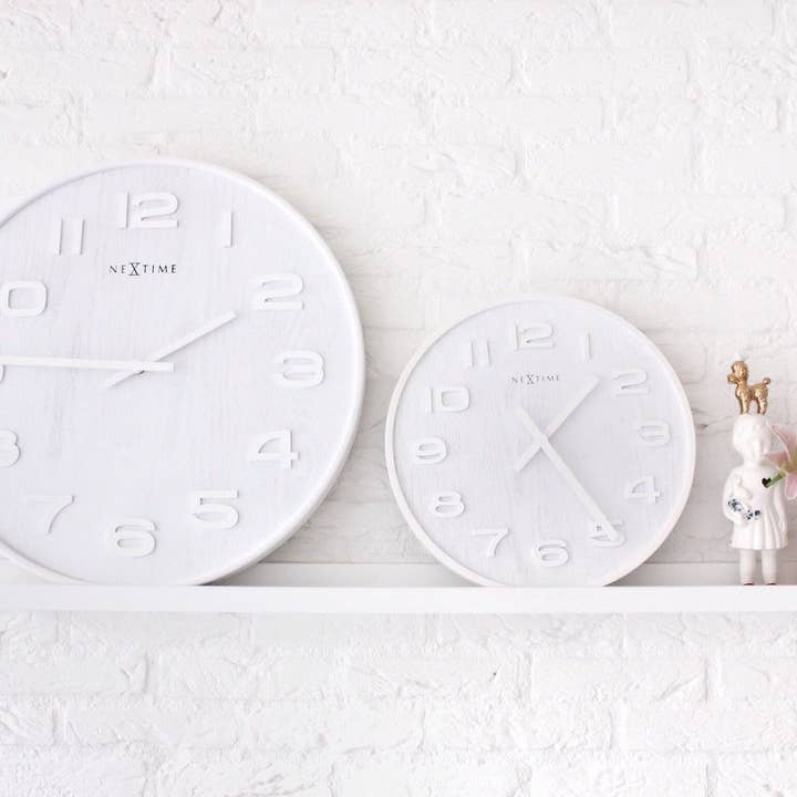 NeXtime - Wholesale Wall Clock - Wall clock - 35 cm - Wood - 'Wood Wood Medium'15