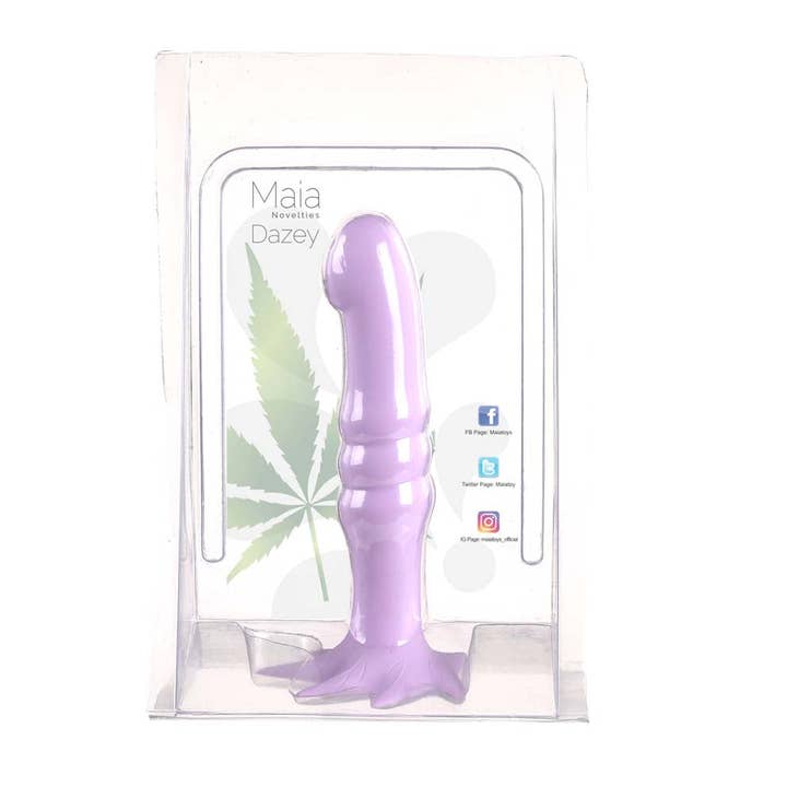 Maia Toys - Wholesale Sex Toy - Dazey Cannabis Leaf Dong Purple 420 Series2