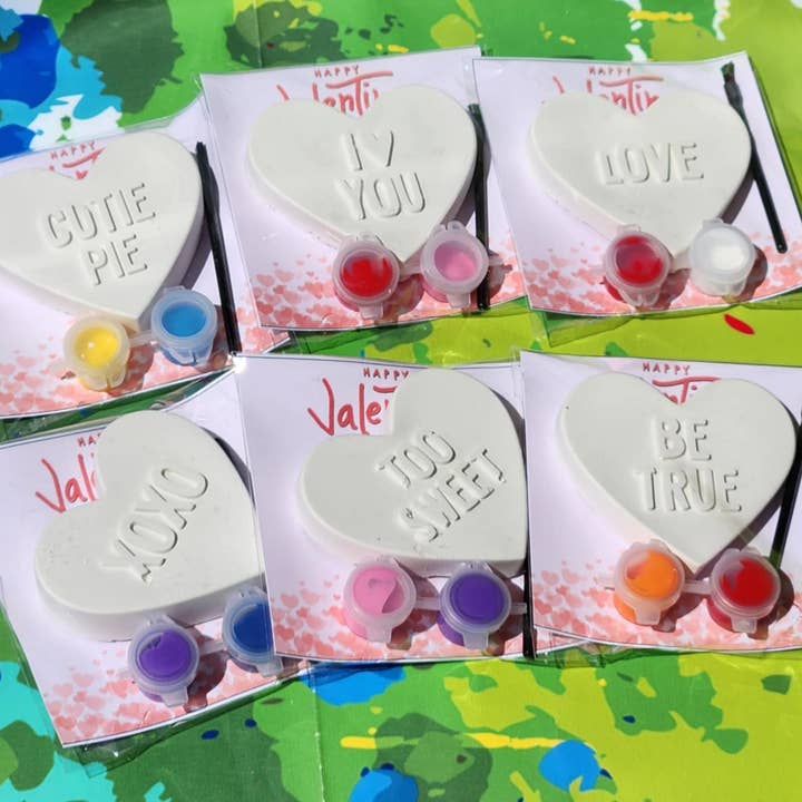 Snazzy Crayons – wholesale Festgåva – Alla hjärtans dag målningskit | Hjärta måla ditt eget kit |1