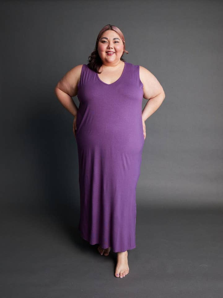 Frame Dress in Wisteria for wholesale by Lost in Layers