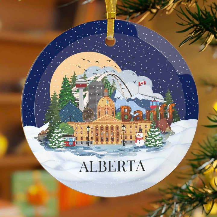 Alberta Christmas Ornament for wholesale by simply blessed shy