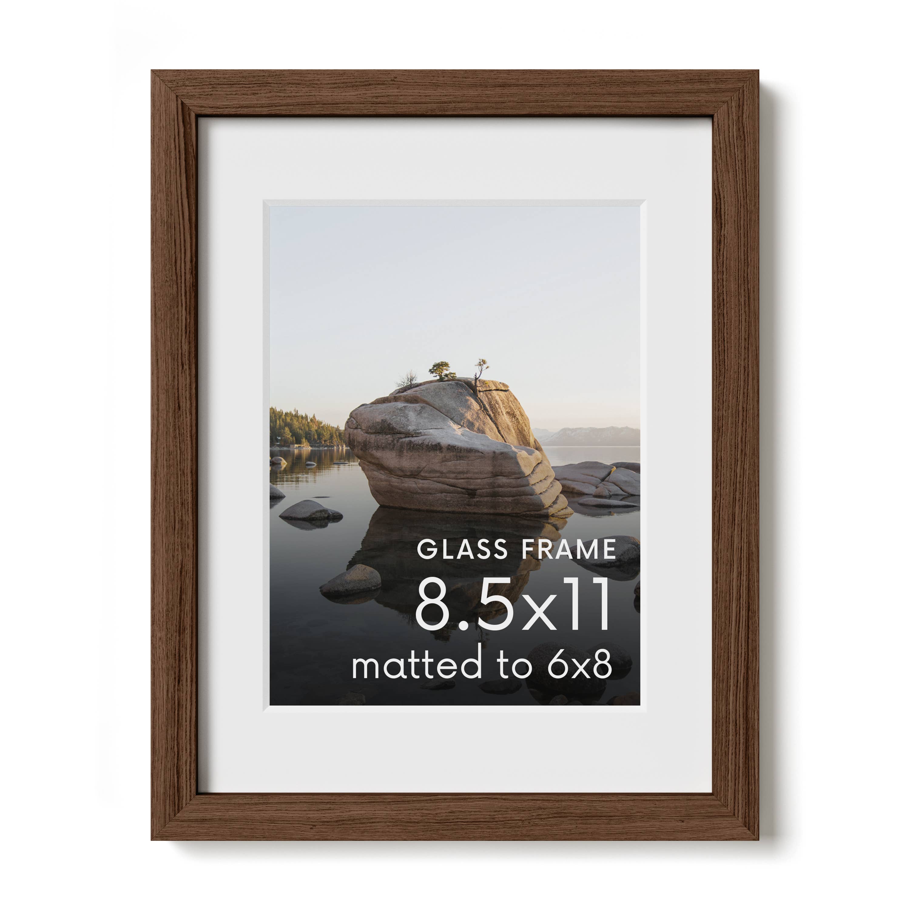 Haus and Hues - Wholesale Picture Frame - Walnut Oak Frame with Glass5