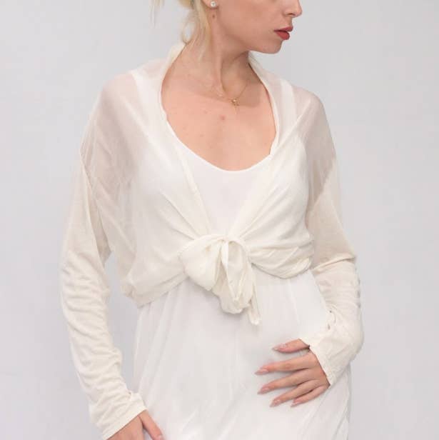 Merci Marie - Wholesale Jacket - Women's - Silk Crop Jacket0