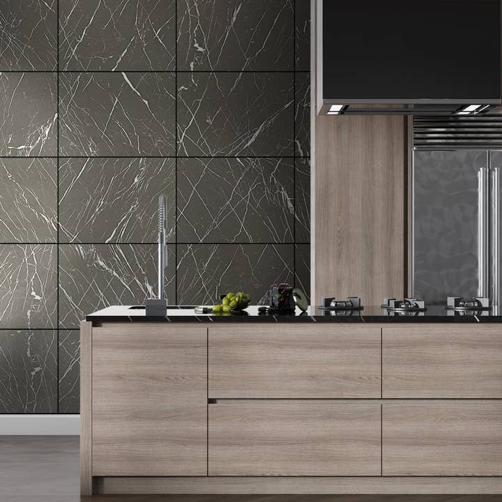 Black Abstract Marble Stone Imitation Decorative Panels for wholesale by Guipp-Decor - Decoriy