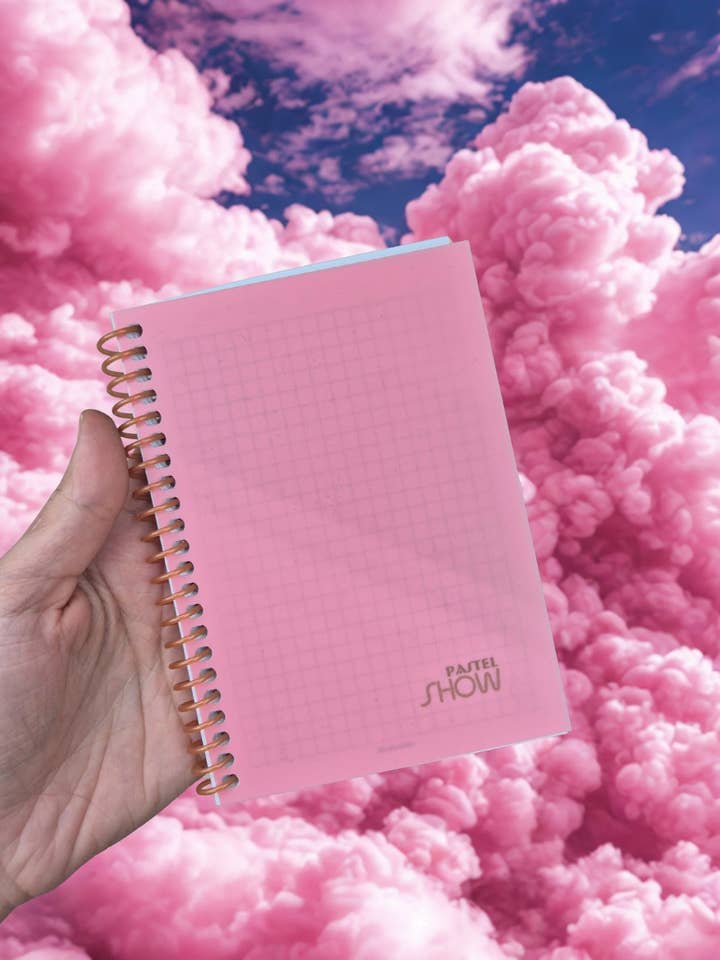 A6 Pastel Grid Notebook – 80 Sheets | Pink, Yellow, Green for wholesale by Bonnie Stuff