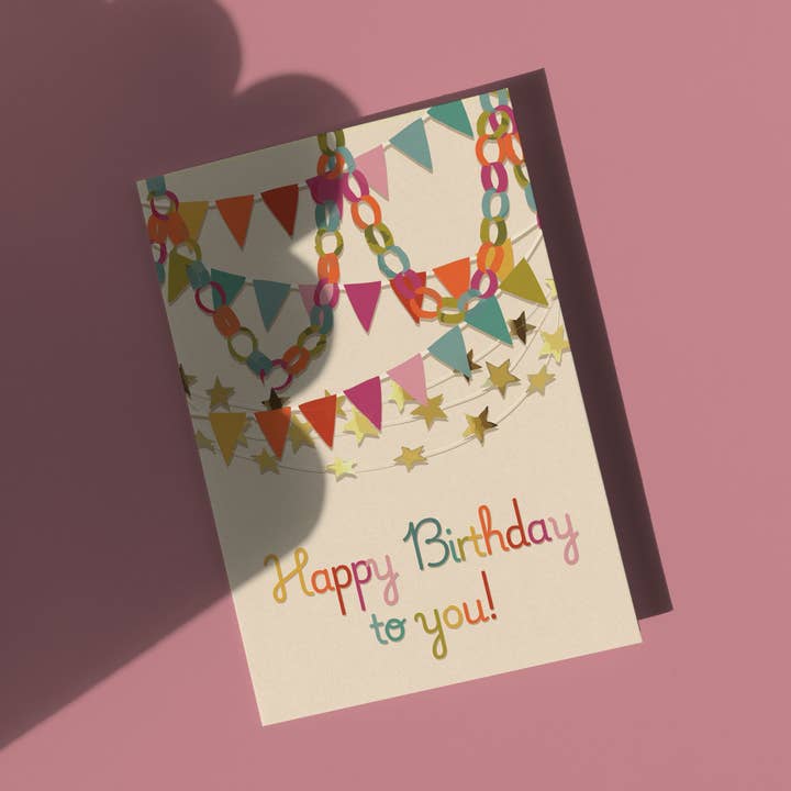 Tillykke med fødselsdagen til dig guirlande for engroshandel hos Harley and J