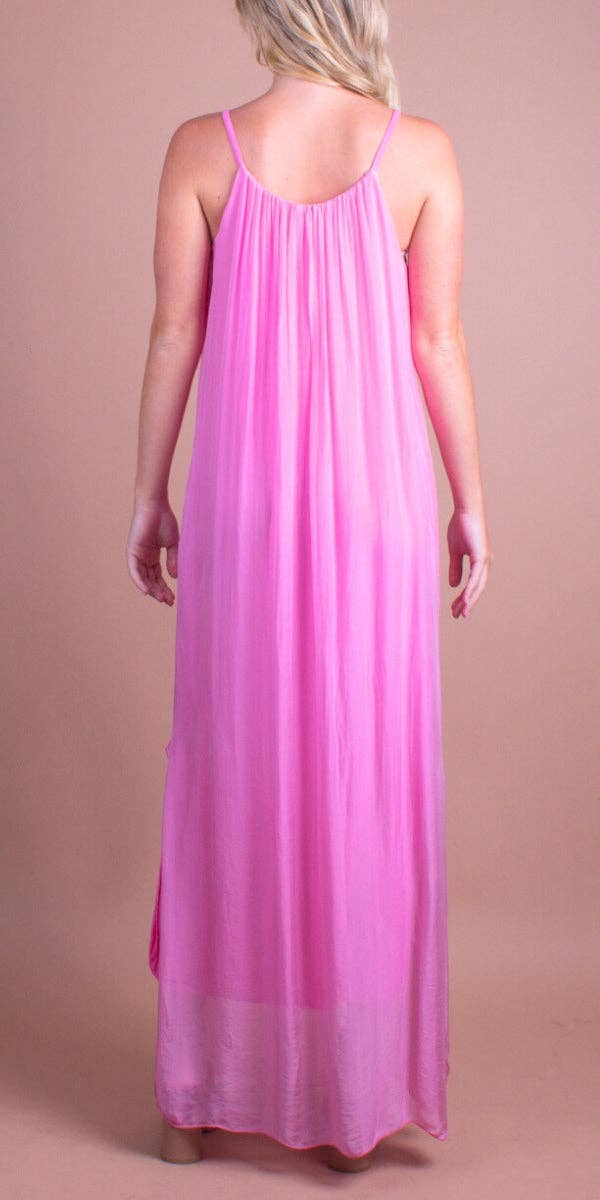 Gigi Moda - Wholesale Dress - Women's - Silk Spaghetti Maxi Dress36