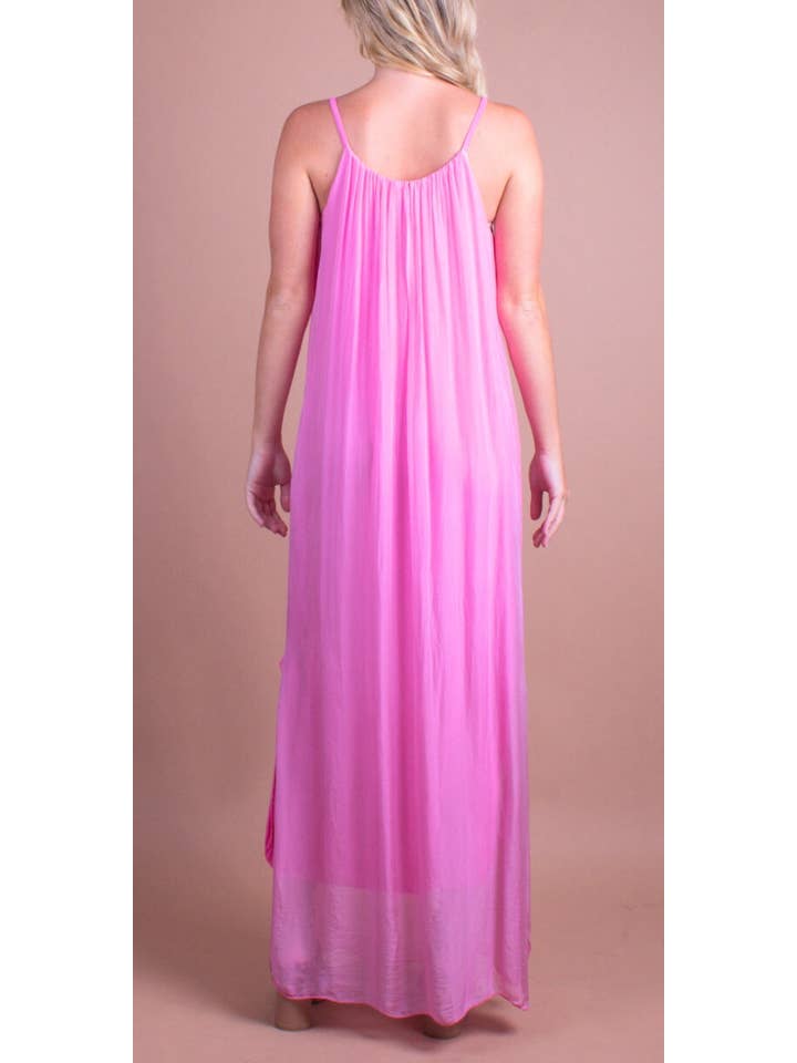 Gigi Moda - Wholesale Dress - Women's - Silk Spaghetti Maxi Dress36