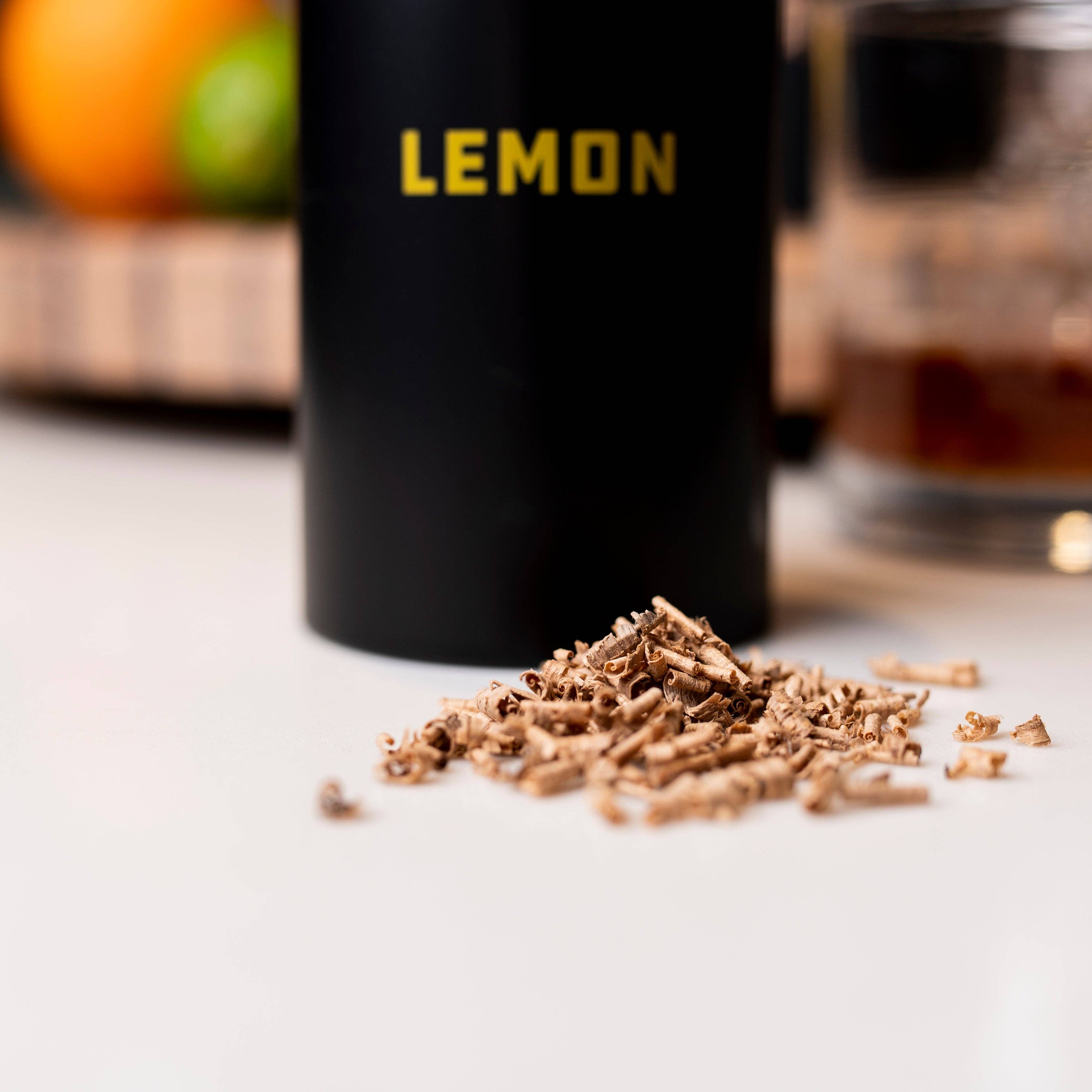 Motor City Barrels - Wholesale Bar Tool - Lemon Flavor Smoked Cocktail Wood Chips - Large3