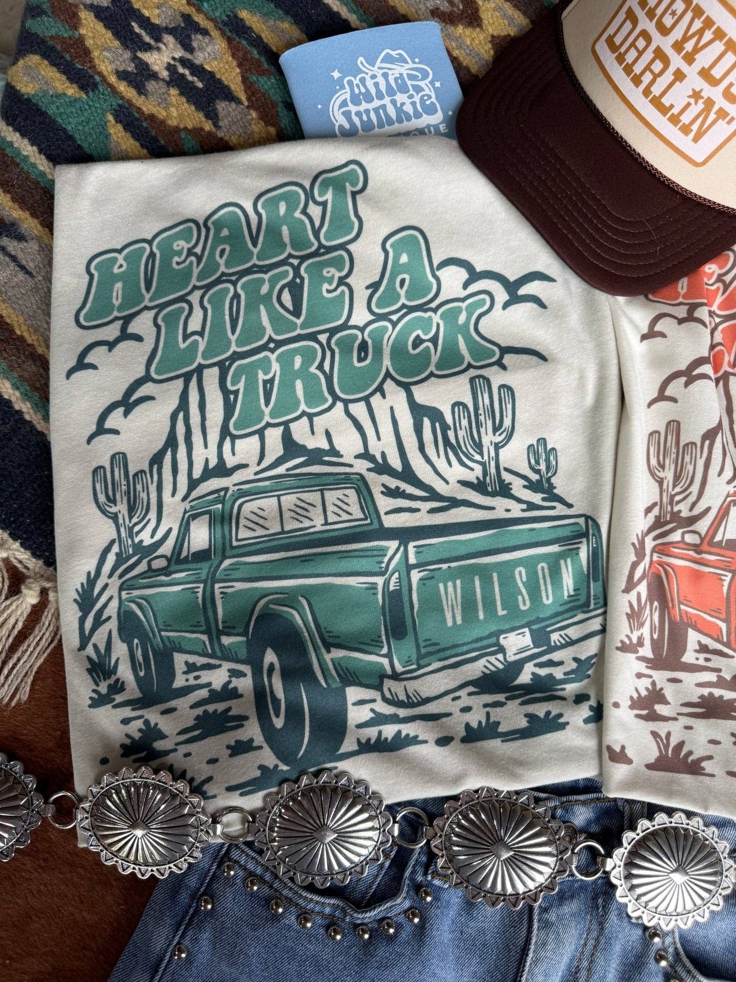 Wild Junkie - Wholesale Screen Printed T-Shirt - Women's - Heart Like A Truck Graphic Tee