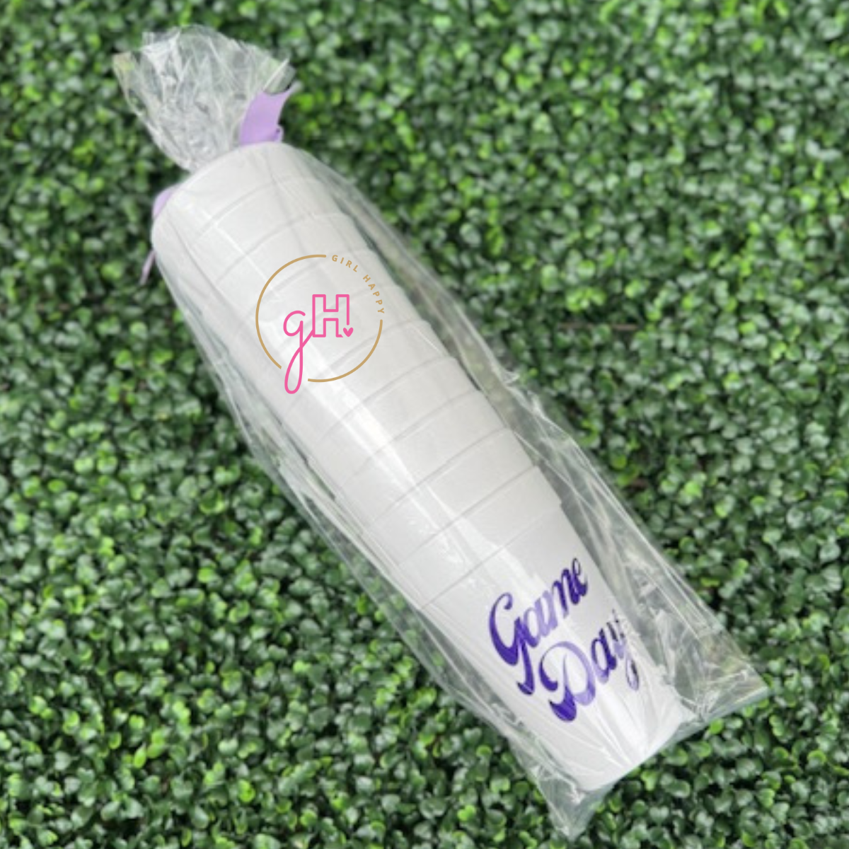 Girl Happy - Wholesale Disposable Cup - Game Day (black) Styrofoam Cup1