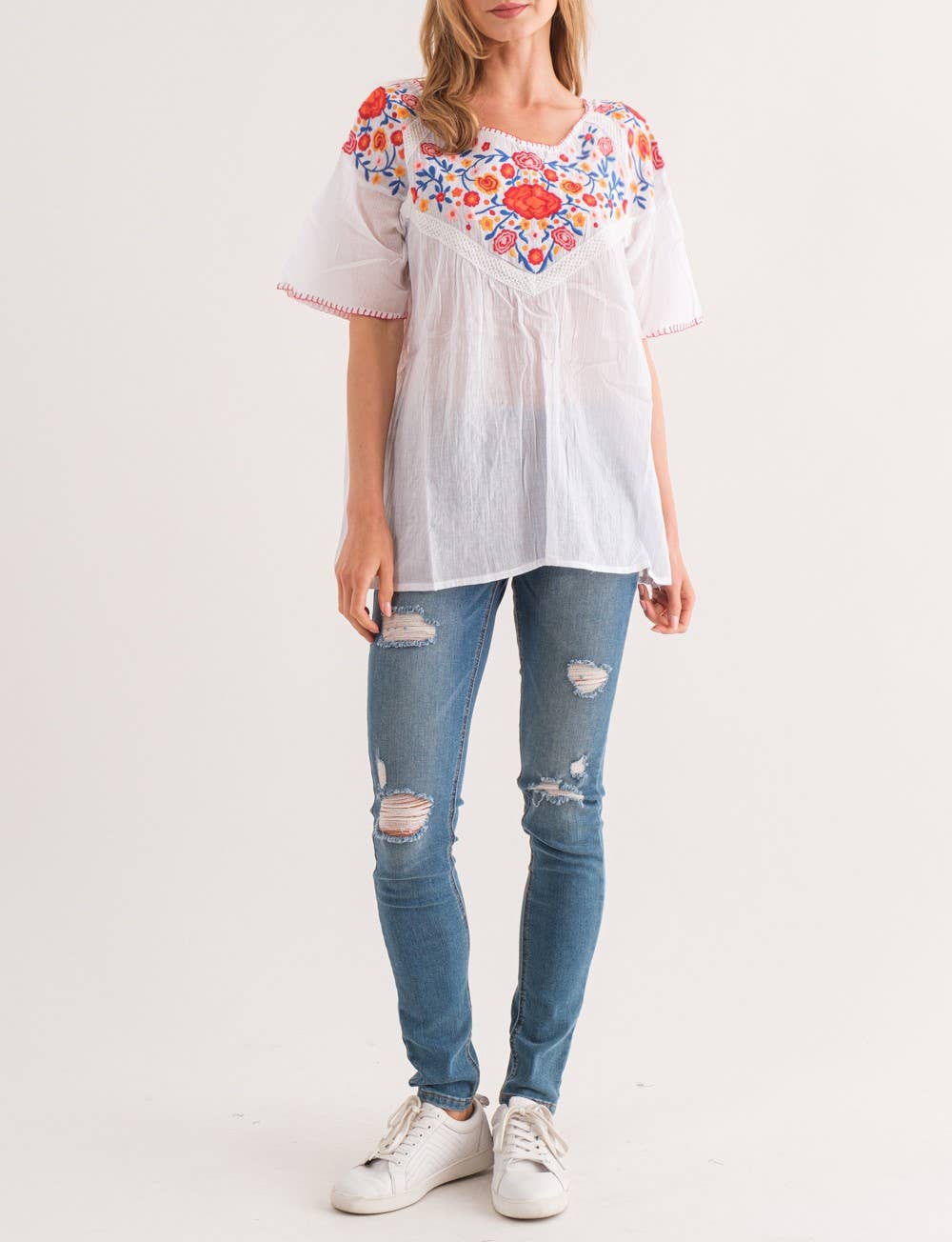 Raj Trading & Imports (USA) Inc. - Wholesale Blouse - Women's - Lola Embroidered Top