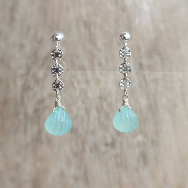 Starburst Splash Earrings in Amethyst for wholesale by Essenshell