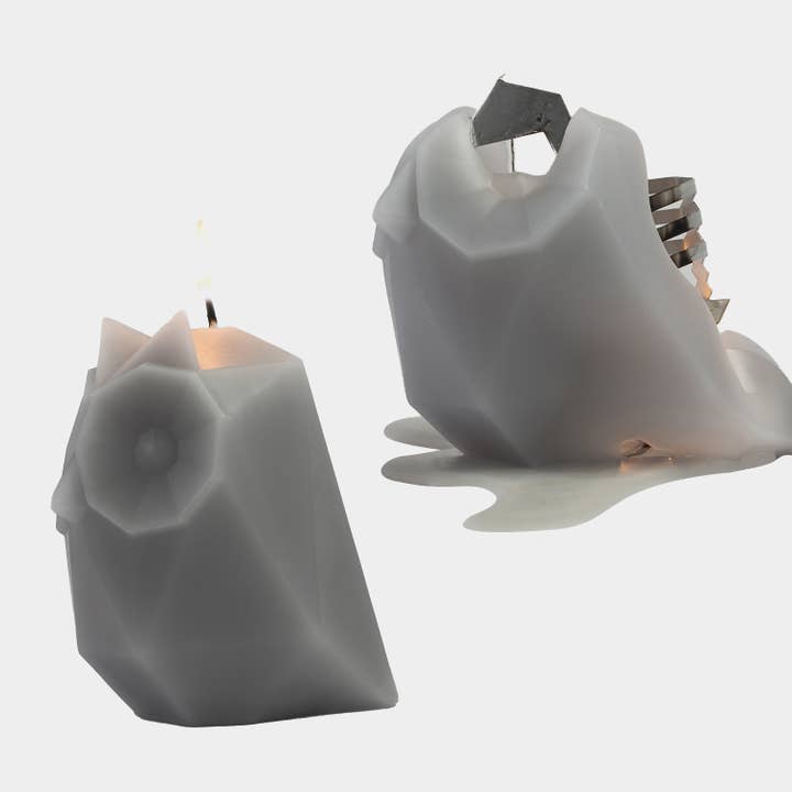 PyroPet Ugla Grey - Owl Candle for wholesale by 54 Celsius