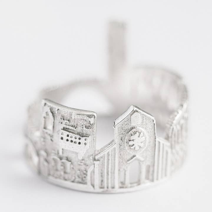 Verona handgjord Italien 925 silver 18 kt bronsring för wholesale av Gabbo Design