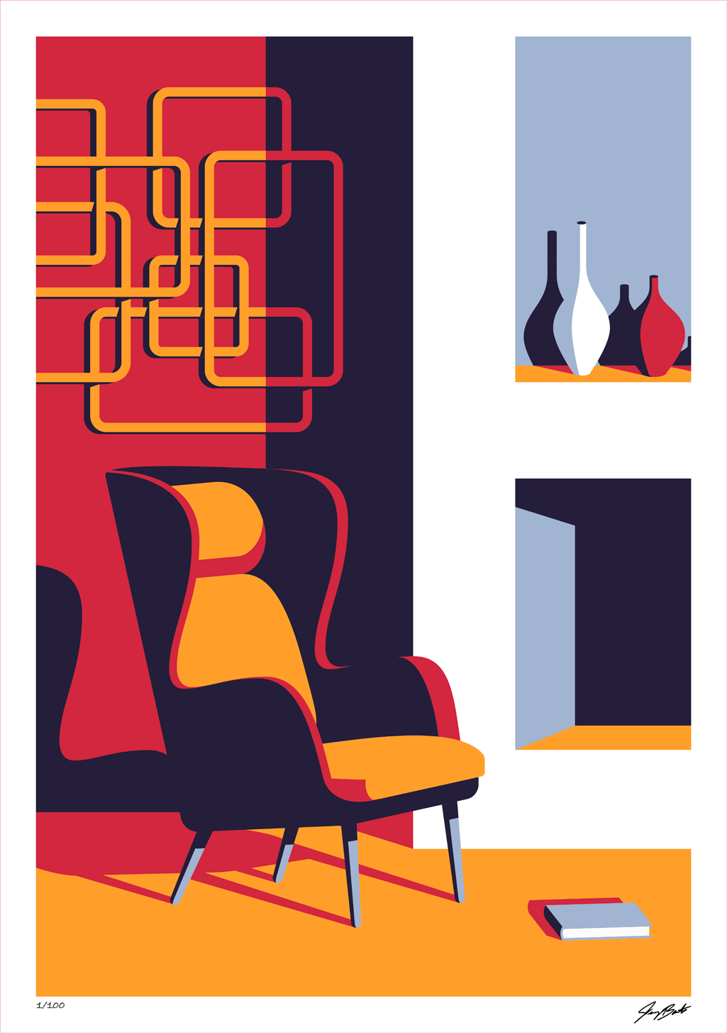 Sergeant Paper - Vendita all'ingrosso Stampa artistica - Jeremy Booth - No Fire No Reading - Stampa artistica di design1