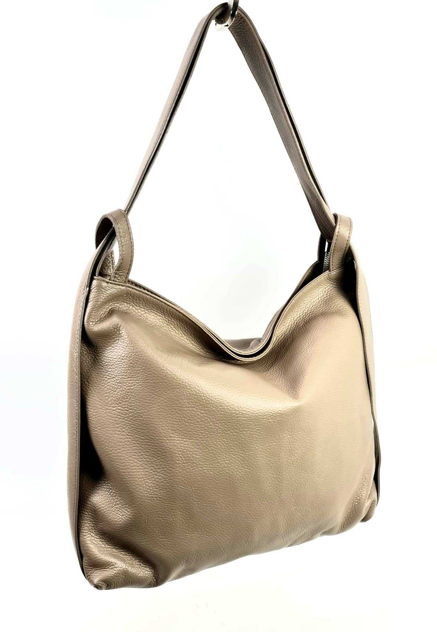 Chenson & Gorett – wholesale Shoulder bag – women's – Large Genuine Leather Hobo Bag Convertible into Backpack8